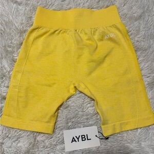 AYBL Bright Yellow Bike Shorts